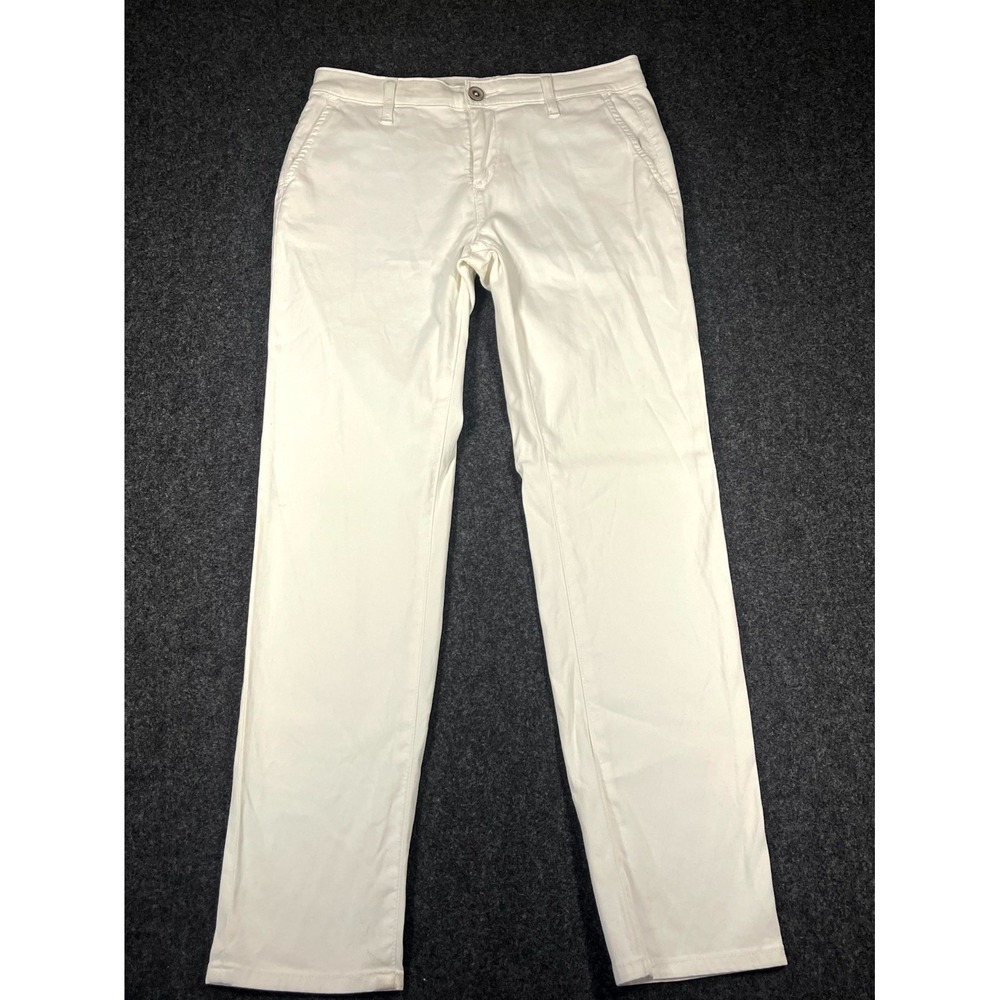 AG Adriano Goldschmied The Caden Tailored Pants Womens 24R White Straight Leg